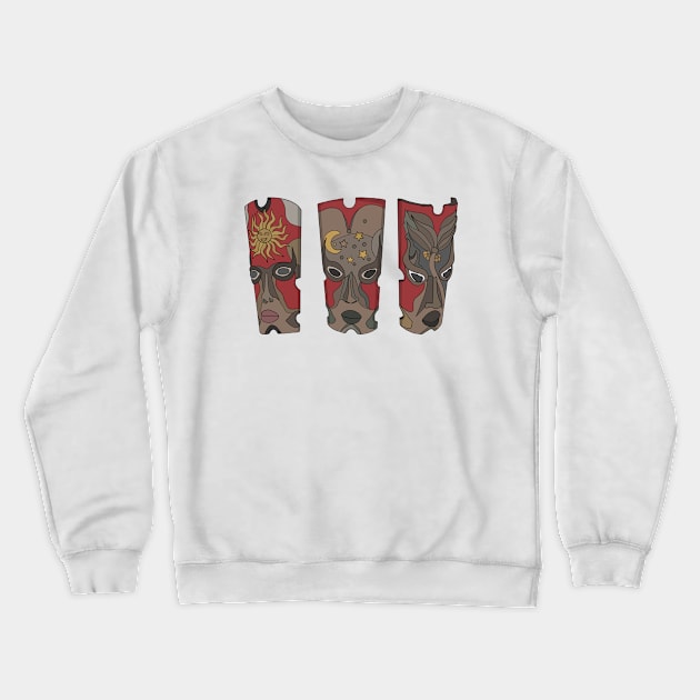 Traditional Ceremonial Tribal Art Ritual Crewneck Sweatshirt by DiegoCarvalho